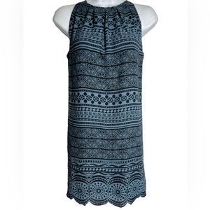 Ann Taylor LOFT size 2 petite‎ cute and casual blue summer dress